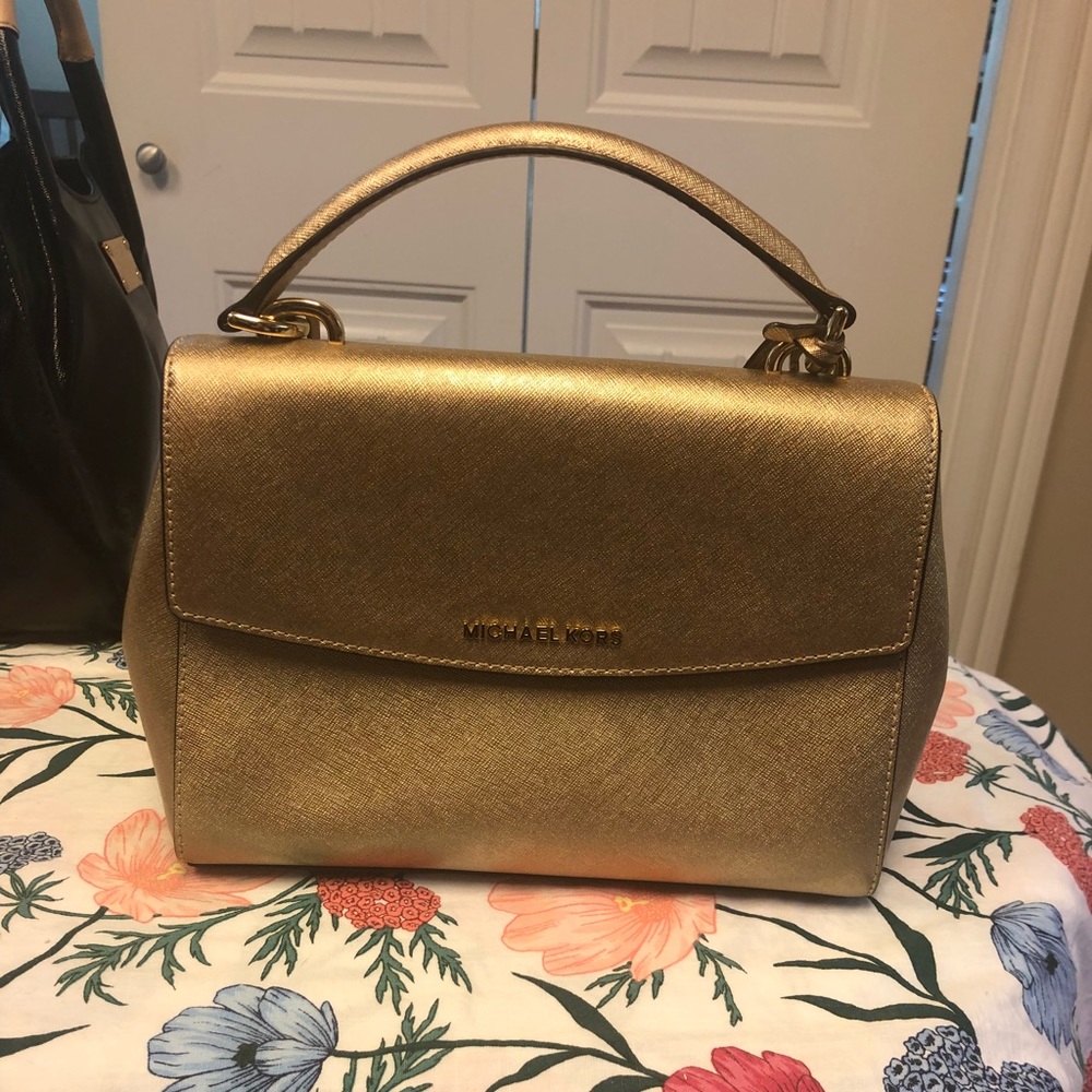 Gold Michael Kors Purse-